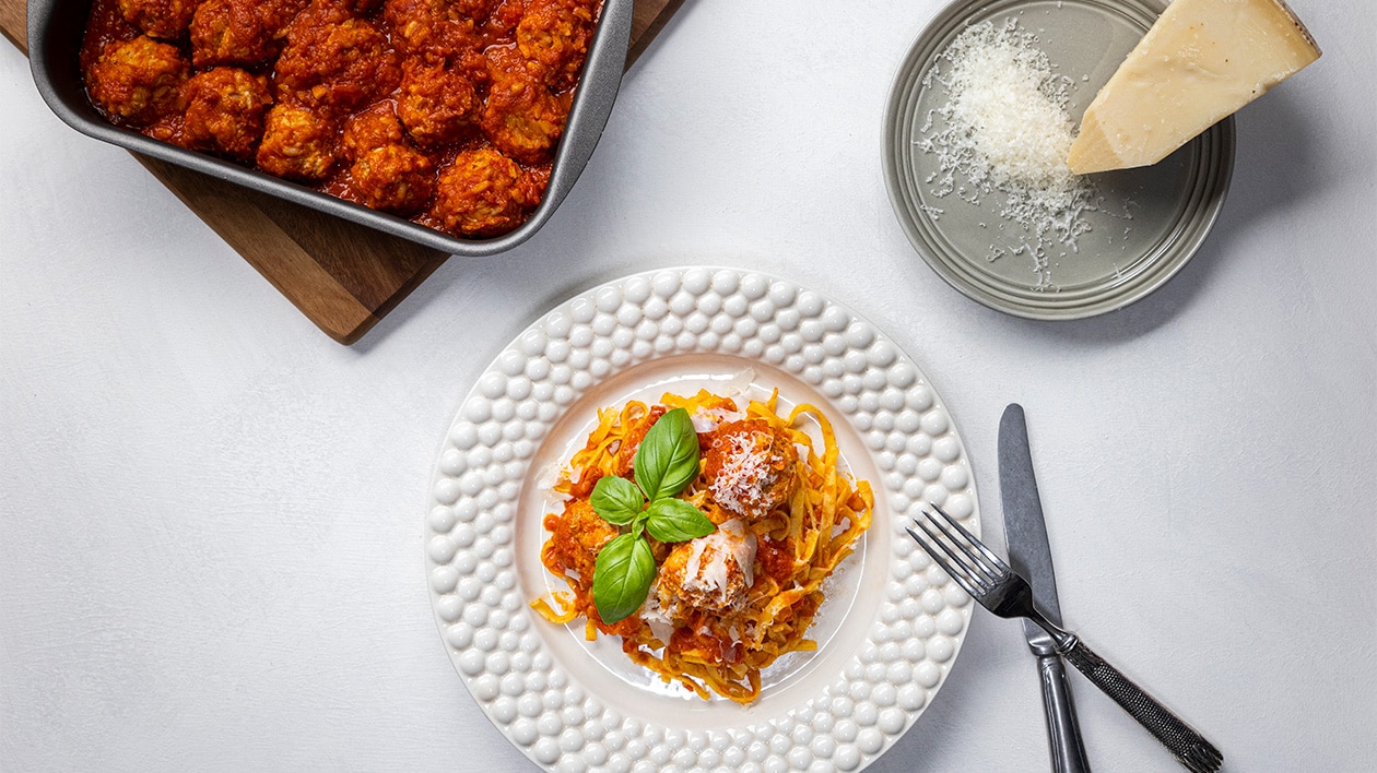 Italienska köttbullar i tomatsås